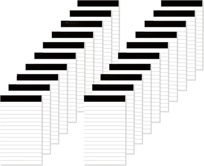 20 Pack Small Notepad, 3 x 5 Inch Ultra Quality Note Pads, Server Lined Papers and Desk Notepads for Office Supplies, Writing and Memo pads 30 Sheets Each