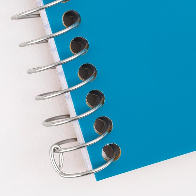 Five Star Spiral Notebook, 2 Subject, College Ruled, 9 1/2" x 6" 80 Sheets, Tidewater Blue (840029CG1-ECM)