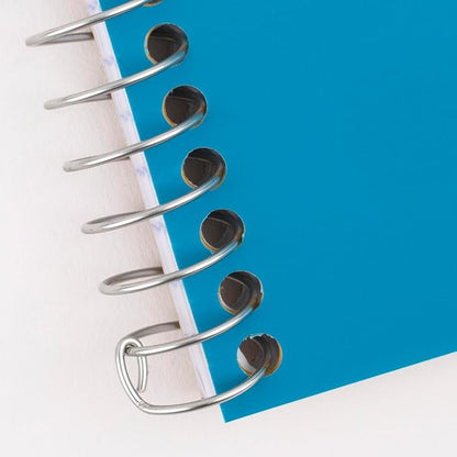 Five Star Spiral Notebook, 2 Subject, College Ruled, 9 1/2" x 6" 80 Sheets, Tidewater Blue (840029CG1-ECM)