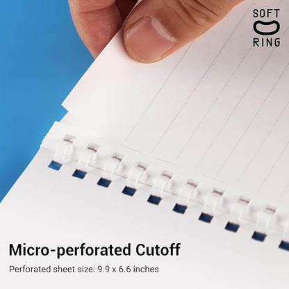 KOKUYO Spiral Notebook Journal, 3 Pack Campus B5 Soft Ring Notebooks with Dotted A 7mm Rule, 40 Sheets, Cute Animal 1 Subject Notebook in Blue Yellow Green, College Office Note Taking. Japan Import