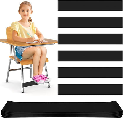6 Pack Chair Bands for Kids with Fidgety Feet, ADHD Tools for Kids, ROOKEA Sensory Room Must Haves for Adhd Kids Fidget Chair Bands Autism Classroom Must Haves ADHD Tools for Classroom Home Chairs