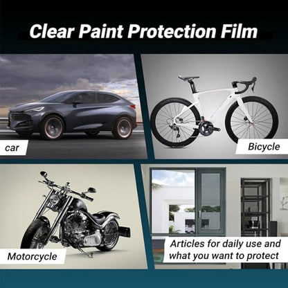 Clear Paint Protection Bulk Film for Cars, Headlight, Doors & Furniture, Self-Adhesive, Non-Yellowing, UV & Scratch Resistant, 7.5 mil TPU (12" x 60")