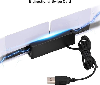 MSR90 USB Swipe Magnetic Credit Card Reader 3 Tracks Mini Smart Card Reader MSR605 MSR606 Deftun