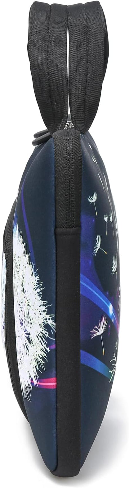 11.6 12 12.5 inch Laptop Sleeve Chromebook Case Ultrabook Case Notebook Sleeve Tablet Case Neoprene Handle Sleeve for Men Women, Two Pockets Fit Apple MacBook Air Samsung Acer HP DELL (Dandelion)