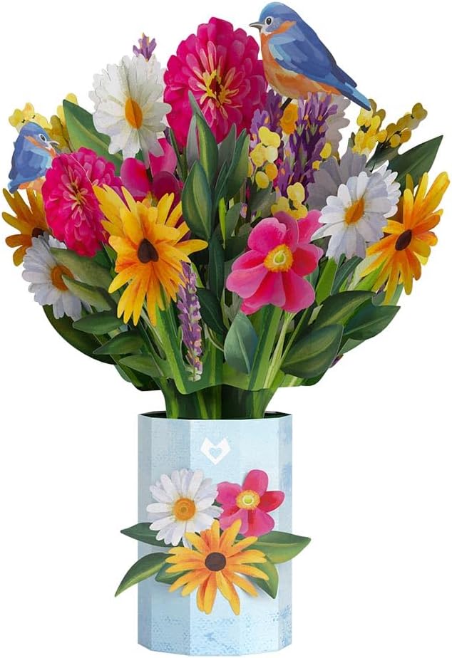 Lovepop Black Eyed Susan Paper Flower Bouquet, Flower for Delivery Prime, Paper Flowers, Pop Up Birthday Cards, Anniversary Card for Wife