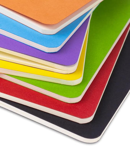 Gwybkq Small Blank Notepads Bulk 60 Pack Mini Pocket Notebooks Journal Set Colorful Cover Notebooks for Kids 3.5 x 5.5 Inches, 30 Sheets/60 Pages