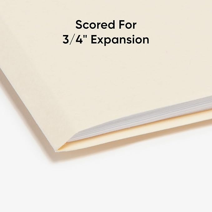 Smead File Folder, 1/3-Cut Tab, Assorted Positions, Letter Size, Manila, 100 per Box (10330)