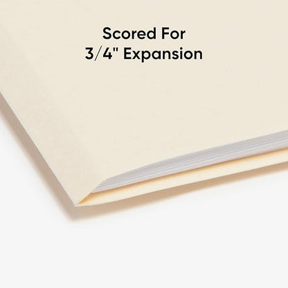 Smead File Folder, 1/3-Cut Tab, Assorted Positions, Letter Size, Manila, 100 per Box (10330)