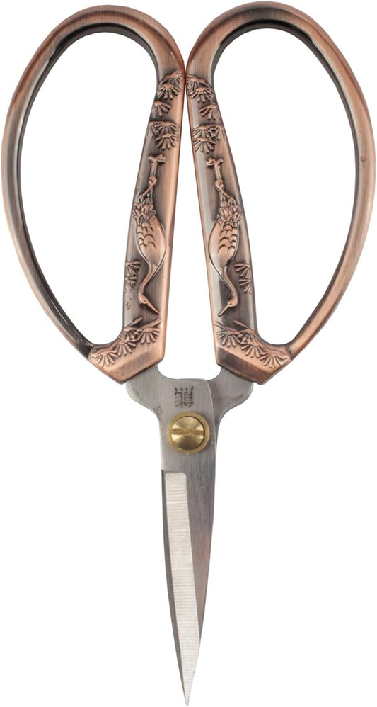 JubileeYarn Crane Motif Small Embroidery Craft Scissors - Copper - 1 Scissor