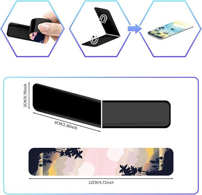 48 Pieces Magnetic Bookmarks Magnet Page Markers - Book Marks for Reading Women & Men with Storage Boxes - Cute Magnet Bookmark Clips for Reading Pleasure（Coconut Trees）