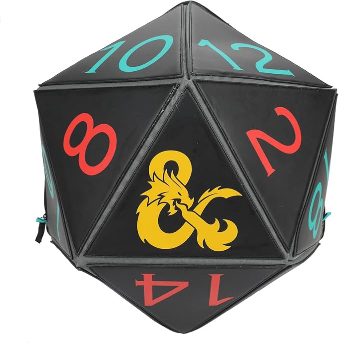 Dungeons & Dragons D20 Dice Molded Black Laptop Backpack