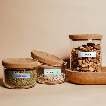 Phomemo D30 Label Tape, for D30 D35 Q30 Q30S Q31 Label Maker, Black on Mermaid Color Sticker Thermal Paper Self-Adhesive Label Maker Tape, 12 x 40mm (3/8" x 11/2") 160 Tapes/Roll, 3-Roll