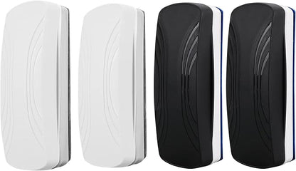 Ddaowanx Whiteboard Eraser, Magnetic Dry Erase Eraser, Glass Board Eraser,School and Office Supplies (4 Pack/2 Black+2 White)