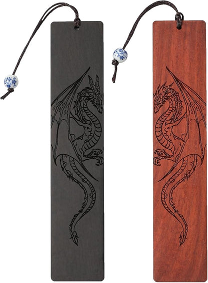 Dragon Bookmark Gift, Bookmarks for Men Boy, Cool Bookmarks, Book Marks for Adults Kids Fantasy Gifts for Men (Dragon)