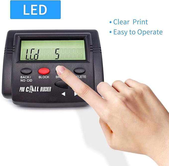 Call Blocker for Landline Phones Telephone 2000 Caller ID Box Blocking One Touch Number Block Device Block Unwanted Robocalls and Nuisance Calls