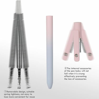 Ddaowanx Gel Pens, 10 Pcs 0.5mm Quick Dry Black Ink Pens Fine Point Smooth Writing Pens, Cute Office School Supplies Gifts for Women (10 Pcs Gradient-Black Ink)