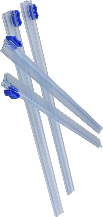 4pcs Plastic Wrap, Aluminum Foil and Wax Paper Dispenser Cutter 33cm Reusable Tin Foil & Cling Wrap & Parchment Paper Dispenser Cutter