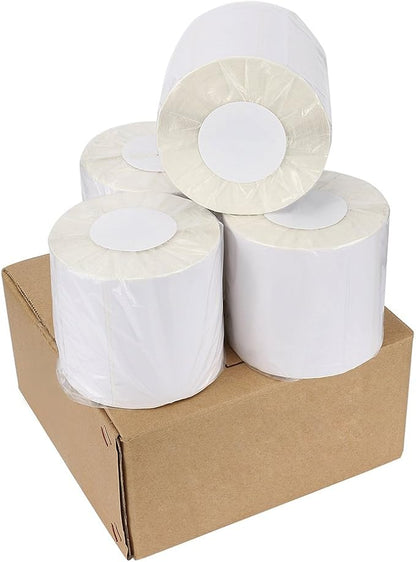 9527 Product 4x6 Direct Thermal Shipping Labels for Zebra 2844 ZP-450 ZP-500 ZP-505,Blank,450 Labels/Roll, 1" Core,Total 4 Rolls