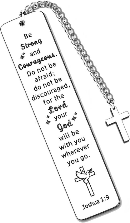 Chirstmas Christian Gifts for Women Men, Baptism Gifts for Girl Boy, First Communion Gifts for Teens, Confirmation Gifts for Teenagers, Religious Bible Verse Bookmark Easter Basket Stuffers Faith Mark