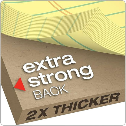 Esselte Corporation Perforated Pads,Legal,50 Sheets,8 1/2" x 11 3/4" ,4/Pack,Canary