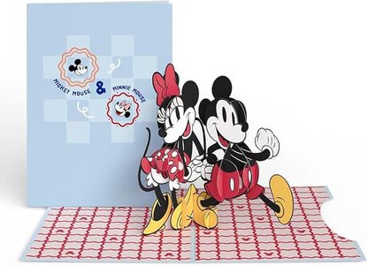 Lovepop Happy Birthday Pop-Up Card for Her and Him- 3D Disney Birthday Greeting Cards for Boys, Girls, Men, Women - 4-in-1 Nesting - 5" x 7" Mickey & Friends Card - Blank Note Card & Envelope Included
