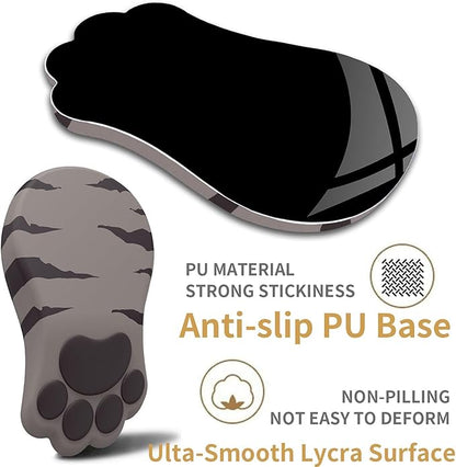 Ergonomic Mouse Pad with Wrist Rest,Cute Cat Paw Mousepad Wrist Support,Comfortable Massage Design Computer Pain Relief Mouse Pad with Non-Slip PU Base for Desk Laptop Gaming Office,Brown