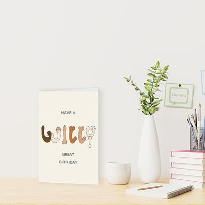 Funny Birthday Card for Women Men,Rude Birthday Gifts Card for Wife Girlfriend, Humourous Birthday Greeting Card for Female Friends