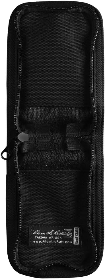Rite in the Rain Weatherproof CORDURA Fabric Notebook Cover, 3" x 5", Black Cover (No. C935B), 6 x 4.25 x 0.625