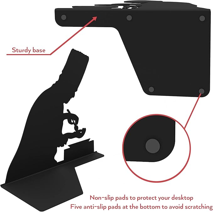 Unique Metal Decorative Bookends - Whimsical Hidden Book Ends for a Cool Book Holder Display - Cute Home Decor and Modern Gift Idea for Shelves Desk or Table (Cooking)