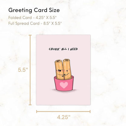 ALY LOU Cute Anniversary Card, Birthday Card for Her Him/Girlfriend Wife/Husband Boyfriend, Friendship Thank You Kawaii Greeting Card (10 CARDS - Boxed Set of 10 Cards - Cute/Funny)