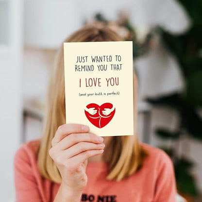 Cheerin Funny Greeting Card with Envelope - Anniversary Card - Hilarious Greeting Card - Birthday Gift for Boyfriend, Girlfriend, Husband, or Wife