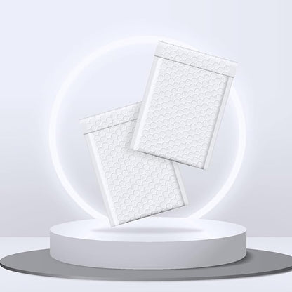 Fuxury 4x8 White Bubble Mailer 260 Pack Padded Envelopes, Small Bubble Mailers Usable Size 4x7" Bubble Envelopes Self-Seal Padded Mailers for Mailing Small Business,Small Items Shipping Bulk#000