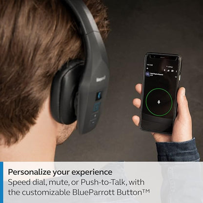 BlueParrott B650-XT Trucker Bluetooth Headset – Mono, Wireless Noise Cancelling Headset - Activated ANC for Clear Calls, Extended Wireless Range, IP54-Rated - Ideal for Anyone On-The-Go, Black