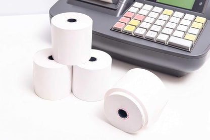 3" x 150' 1 Ply Bond 10 Rolls White Paper Kitchen Receipt POS System Cash Register Compatible with Clover Epson SNBC Star Sam4s Ellix Bixolon Impact Printers SP700 ERC30 34 38 (10 Rolls)
