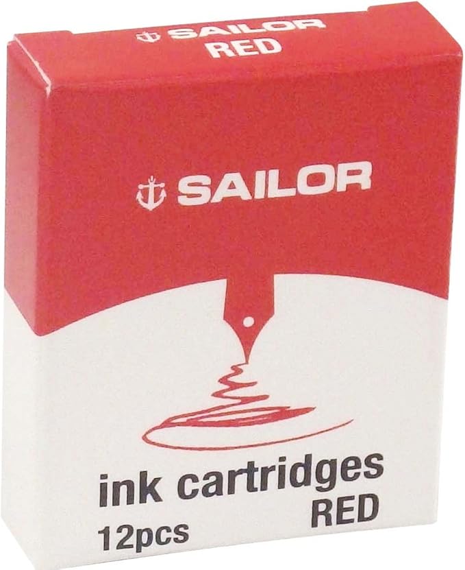 Sailor Jentle Ink Cartridges (Red)