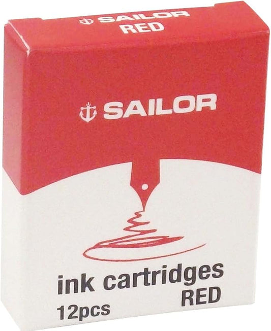 Sailor Jentle Ink Cartridges (Red)