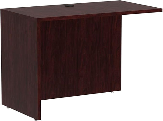 Alera ALEVA354224MY Valencia Series 42 in. x 23-5/8 in. x 29-1/2 in. Reversible Return/Bridge Shell - Mahogany