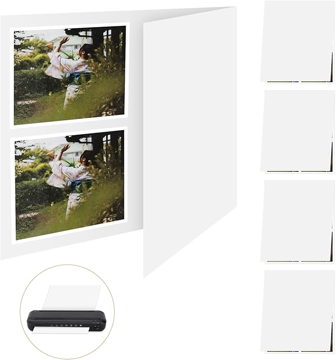 5 Pack Letter Size Laminator Carrier Sleeve 8.5 x11 Thermal Laminating Carriers Laminate Sheets Carrier Protection Thermal Laminating Pouches for Office and School Laminator Pouch Supplies