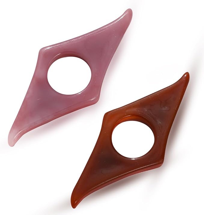 Thumb Page Holder for Reading 2Pack, Energy Pattern Thumb Bookmark, Book Opener Holder, Book Finger Page Holder, Book Accessories for Reading Lovers(Brown and Pinkish Pink）