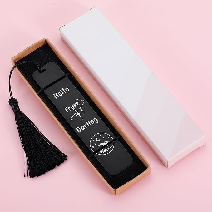 Funny Bookmarks for Women Men Novel Merchandise Bookmark for Fans Book Lovers Hello Fe Darling Reader Birthday Christmas Inspirational Gifts for Female Friends Bookaholic Gifts Bookmark Gifts