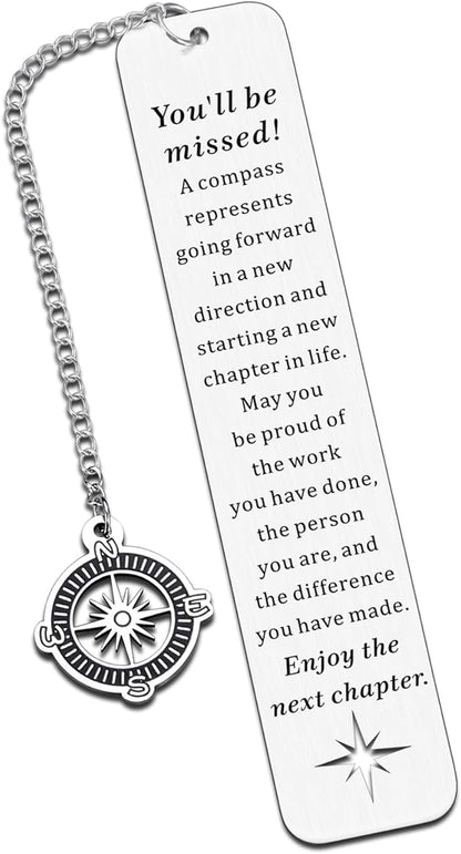 Secret Santa Gifts for Coworkers Retirement Gift for Woman Men Going Away Gifts for Coworkers Women Happy Retirement Gifts for Men Co-Worker Leaving Gifts Retirement Bookmark Gifts Promotion Gifts