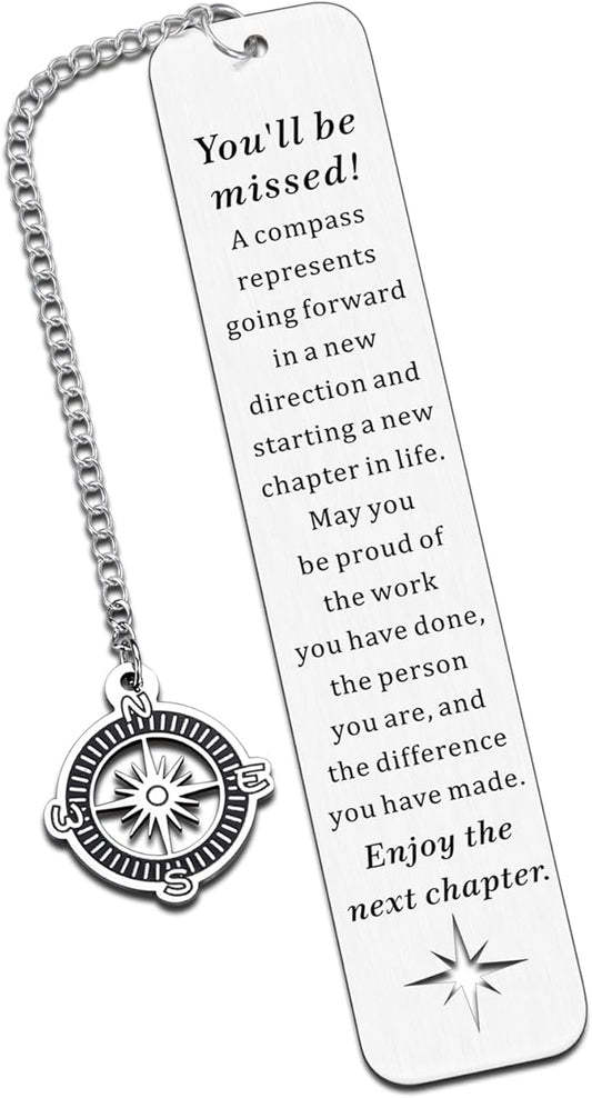 Secret Santa Gifts for Coworkers Retirement Gift for Woman Men Going Away Gifts for Coworkers Women Happy Retirement Gifts for Men Co-Worker Leaving Gifts Retirement Bookmark Gifts Promotion Gifts