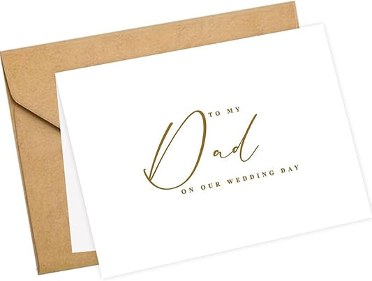 LADY&HOME To My Dad on My Wedding Day Card