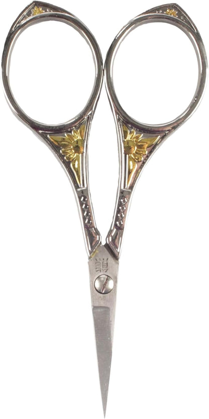 JubileeYarn Sun Motif Embroidery Craft Scissors - Silver - 1 Scissor