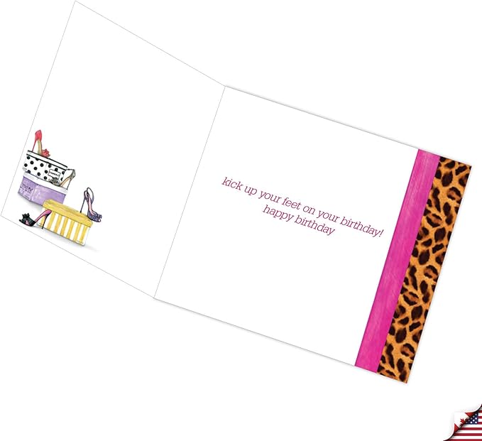 The Best Card Company - 1 Large Birthday Card with Envelope (8.25 x 9.75 Inch) - Fun Celebration Card for Birthdays - Head Over Heels JQ5067JBDG