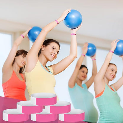 600 Packs Paper Wristbands for Events Neon Party Wristbands Colored Waterproof Paper Club Arm Bands Lightweight Identification for Concert Bar Entrance Admission(Pink)