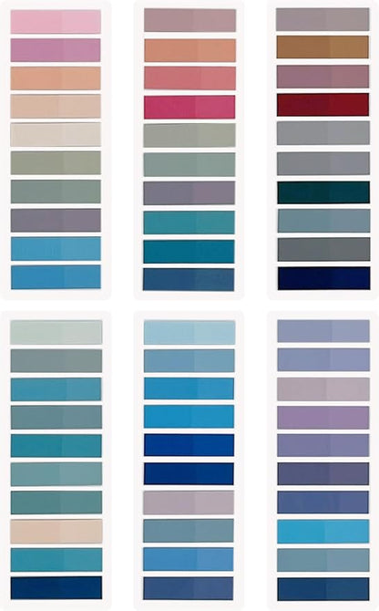 1200pcs Tabs for Annotating Books, Morandi Book Tabs for Binders, Page Markers for Notebooks, Clear Sticky Notes, Multi-Colored Writable and Repositionable Cute Annotation Tabs