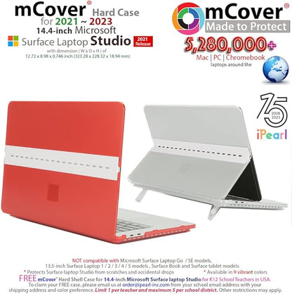 mCover Case ONLY Compatible for 2021-2023 14.4" Microsoft Surface Laptop Studio Notebook Computer - Green