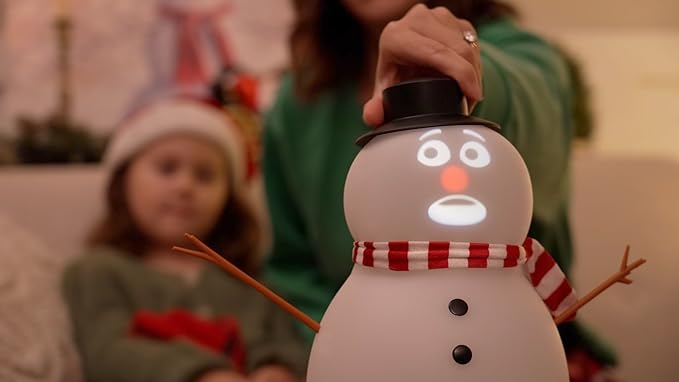 FrostByte (Mr. Chill) Talking Animated Blink Snowman with Built in Projector & Speaker Plug'n Play