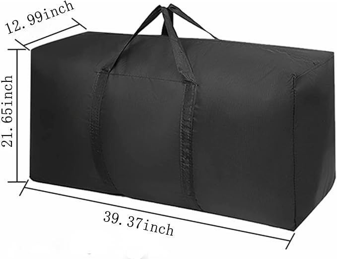 Extra Large Storage Bag for Moving Travel Bag Waterproof Large Moving Bag with Double Zippers and Reinforced Handles Large Capacity Duffle Bag for Moving Traveling Home Storage Packing